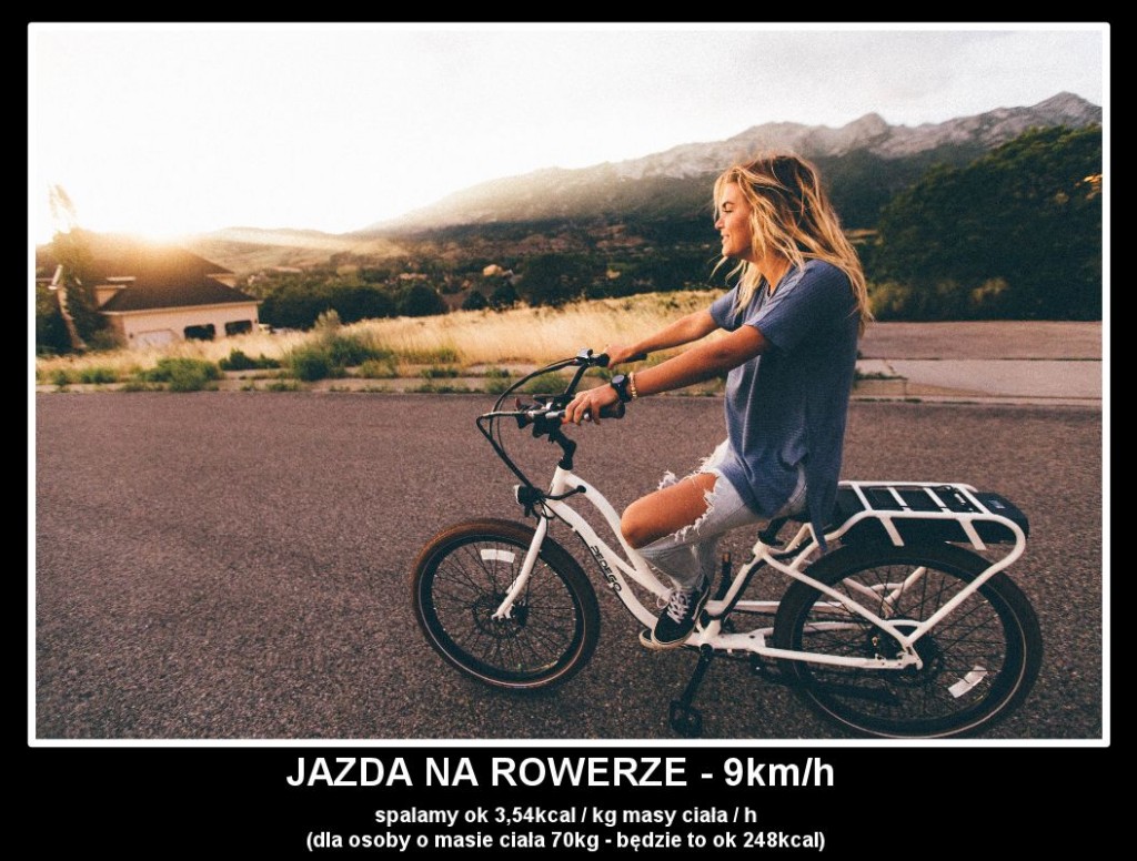 jazda na rowerze - 9km